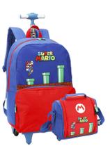 Mochila Escolar 2em1 Super Mario Nintendo Poliéster