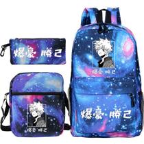 Mochila escolar 3 unidades/conjunto Bakugou Katsuki My Hero Academia Mochila escolar 3 unidades/conjunto Bakugou Katsuki My Hero Academia