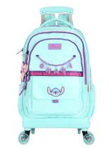 Mochila Escolar 4 Rodas e Costas Lilo Stich Luxo MC50082