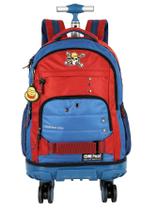 Mochila Escolar 4 Rodas One Piece Luxo Alfa MC49812