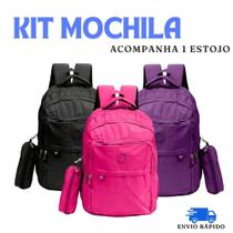 Mochila Escolar Adolescente Feminina Estilosa Reforçada Faculdade Grande - Cores - New Bag