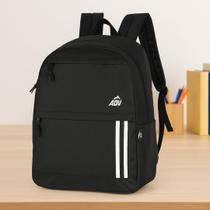 Mochila Escolar ADV Unissex Cores Pink, Azul e Preta