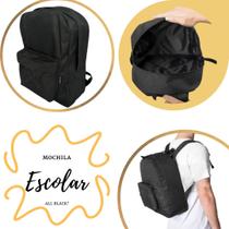 Mochila Escolar All Black - Preta e Estilosa