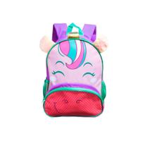 Mochila Escolar Animais Unicórnio Infantil Clio Pets Roxo