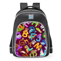 Mochila escolar Anime Alphabets Kids Children Oxford 450g Mochila escolar Anime Alphabets Kids Children Oxford 450g