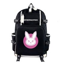 Mochila escolar Anime DVA Overwatches Kids 35x14x46cm Mochila escolar Anime DVA Overwatches Kids 35x14x46cm