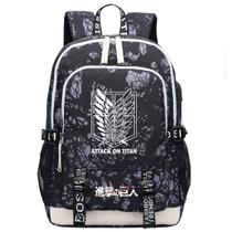 Mochila escolar Attack On Titan Anime para crianças