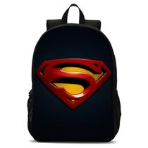 Mochila Escolar Avulsa Infantil Menino Estampa Herói Super Voador Capa Vermelha Estilo Quadrinhos Mochila Escolar Avulsa Infantil Menino Estampa Herói Super Voador Capa Vermelha Estilo Quadrinhos