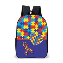 Mochila Escolar Avulsa tema Autista TEA Menino e Menina Mochila Escolar Avulsa tema Autista TEA Menino e Menina