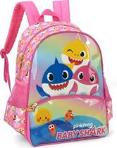 Mochila Escolar Baby Shark Rosa