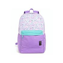 Mochila Escolar Basic Feminina Trave Roxo e Rosa Winth