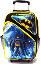 Mochila Escolar Batman Homem Morcego Rodinhas Tam G Crianças Mochila Escolar Batman Homem Morcego Rodinhas Tam G Crianças