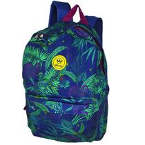 Mochila Escolar Beija Flor Tropical Versátil Durável Branco