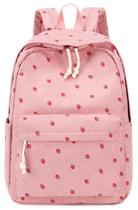 Mochila Escolar Bluboon de Veludo Cotelê para Laptop de 14 Polegadas