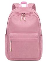 Mochila Escolar Bluboon para Meninas - Bolsa de Livros em Veludo Cotelê 13 Polegadas