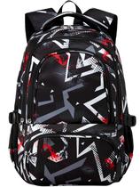 Mochila escolar BLUEFAIRY para crianças e meninos 17 preta/vermelha Mochila escolar BLUEFAIRY para crianças e meninos 17 preta/vermelha