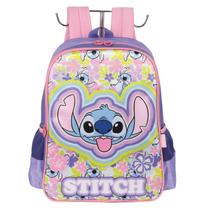 Mochila Escolar Bolsa Menina Infantil Original Lilo Stitch