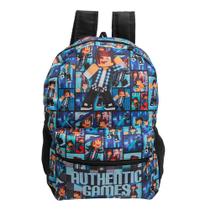 Mochila Escolar Bolsa Minecraft Authentic Games Grande Costa