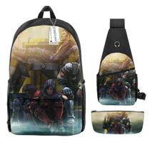Mochila escolar Borderlands Anime, conjunto de 3 peças para crianças Mochila escolar Borderlands Anime, conjunto de 3 peças para crianças