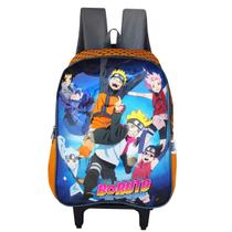 Mochila Escolar Boruto De Rodinhas Naruto Next Generations Laranja