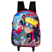 Mochila Escolar Boruto De Rodinhas Naruto Next Generations Rosa Mochila Escolar Boruto De Rodinhas Naruto Next Generations Rosa