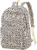 Mochila escolar BTOOP Leopard para adolescentes e mulheres, laptop de 17 polegadas