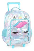 MOCHILA ESCOLAR C/RODINHAS UP4YOU UNICÓRNIO AZUL - IC41 Azul MOCHILA ESCOLAR C/RODINHAS UP4YOU UNICÓRNIO AZUL - IC41 Azul