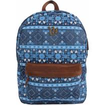 Mochila Escolar Capricho Etnic Blue Dermiwil