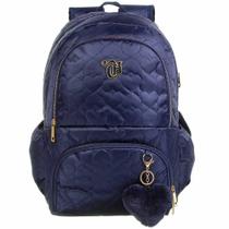 Mochila Escolar Capricho Love Blue Dermiwil 11894