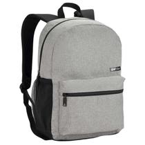 Mochila Escolar Casual Infantil Juvenil Adulto Masculina Cinza Claro