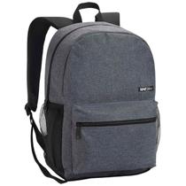 Mochila Escolar Casual Infantil Juvenil Adulto Masculina Cinza Escuro