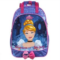 Mochila Escolar Cinderela Princesas Dermiwil