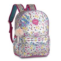 Mochila Escolar Clio Holográfica 3598 - Feminino