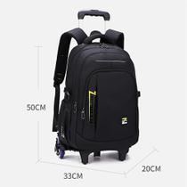 Mochila Escolar com 6 Rodas e Grande Capacidade - Modelo Color-1
