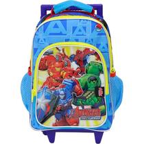 Mochila Escolar Com Rodas Avengers Av-2409 - Marvel Super-Heróis Eco-Friendly Prática E Confortável