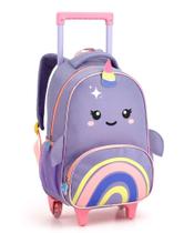 Mochila Escolar Com Rodinha 13" Zoop Mochila Com Carrinho Infantil Menina Menino