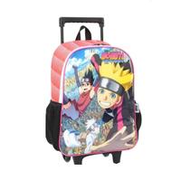 Mochila Escolar Com Rodinha Desenho Naruto Boruto Resistente