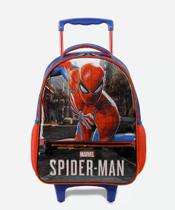 Mochila Escolar Com Rodinha Homem Aranha Nº 16 Xeryus Spider Man Marvel Vingadores Herois Infantil Mala