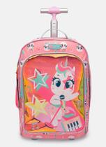 Mochila Escolar com Rodinha Unicórnio Popstar