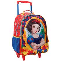 Mochila Escolar Com Rodinhas Branca de Neve Princesa Disney Mochila Escolar Com Rodinhas Branca de Neve Princesa Disney