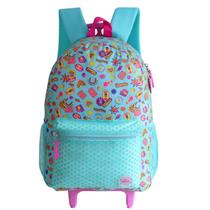 Mochila Escolar Com Rodinhas Encantadora 44cm - 17 Litros