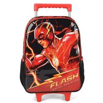 Mochila escolar com rodinhas Flash vermelho Luxcell