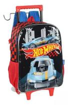 Mochila Escolar Com Rodinhas Hot Wheels Original Luxcel