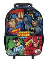 Mochila Escolar com Rodinhas Liga da Justiça 16" - Xeryus Mochila Escolar com Rodinhas Liga da Justiça 16" - Xeryus