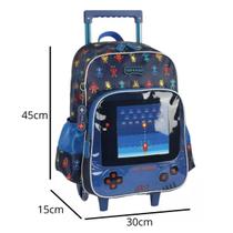 Mochila Escolar Com Rodinhas Video Game Player Luxcel UP4YOU Mochila Escolar Com Rodinhas Video Game Player Luxcel UP4YOU