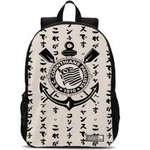 Mochila Escolar Corinthians Preta Masculina Resistente