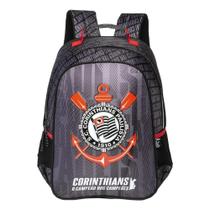 Mochila Escolar Corinthians Sccp Preta Reforçada Infantil - Mochila Escolar Corinthians Sccp Preta Reforçada Infantil -