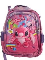 Mochila Escolar COsta Stitch Azul ou Rosa 3d Alto Relevo Costa Reforçada