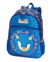 Mochila Escolar Costas Azul e Laranja Sonic The Hedgehog - pacific