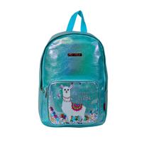 Mochila Escolar Costas Brilhante Infantil Lhama Lili July Mochila Escolar Costas Brilhante Infantil Lhama Lili July
